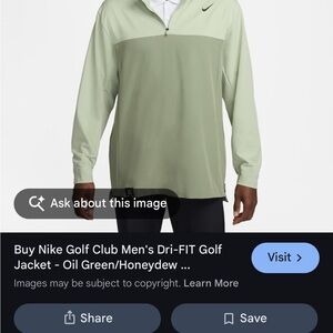 Nike Men's Dri-FIT Golf Jacket - Light Green